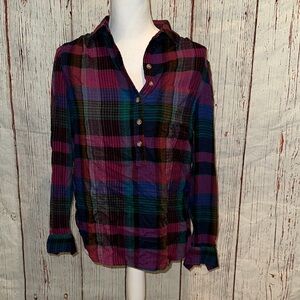 beachlunchlounge Multicolor Plaid Button-Down Shirt